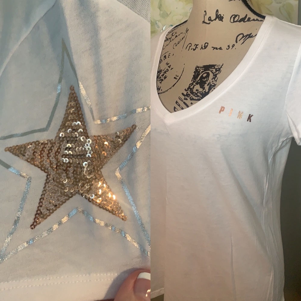 PINK Victoria’s Secret top NWOT with sequins ⭐️
